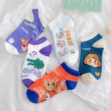 Tide, хлопковые летние милые мультяшные тонкие носки, в корейском стиле