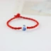 "Lucky Red Rope" handmade gốm chuyển hạt đỏ dây đeo vòng tay nhà sản xuất trang sức trăm phụ kiện phù hợp một mét sứ