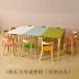 Lớp đào tạo phòng trẻ em bàn mat màu hồng bàn đồ nội thất mẫu giáo bàn ghế xây dựng đặt trên bàn trẻ em lớp - Nội thất giảng dạy tại trường