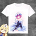 Oriental dự án anime T-Shirt ngoại vi dài tay áo trắng lỏng giản dị T-Shirt tùy chỉnh hai nhân dân tệ phim hoạt hình sticker dễ thương Carton / Hoạt hình liên quan