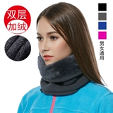 Уличный бархатный шарф подходит для мужчин и женщин, зимний универсальный шарф-платок, спортивный удерживающий тепло шлем для велоспорта, маска, шапка