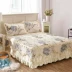 Dày bông bông bông giường váy ren Hàn Quốc gia đình bedspread 1,5m của bốn bộ đôi 1,8 m giường sản phẩm duy nhất - Váy Petti Váy Petti