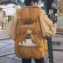 2018 new coat mùa đông vài bông bông độn sinh viên sinh viên bông áo khoác Harajuku bf dịch vụ bánh mì Hàn Quốc phiên bản của xu hướng của người đàn ông