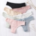 3 tải thấp eo cotton thong nữ t-sexy sinh viên Nhật Bản đơn giản thể dục thể thao đồ lót vô hình