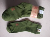 Демисезонные износостойкие дышащие дезодорированные зеленые хлопковые носки, впитывают пот и запах, из хлопка и льна, увеличенная толщина, средней длины