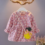 Весеннее платье, юбка на девочку, наряд маленькой принцессы для девочек, детская одежда, в корейском стиле