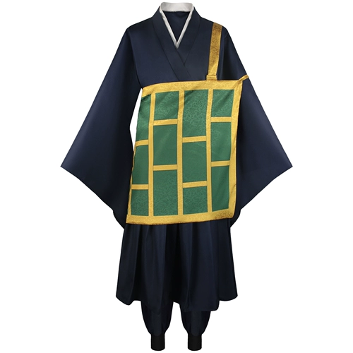 Магическая битва (Jujutsu Kaisen), черный синий комплект, одежда, костюм, косплей