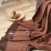 Retro hoài cổ nhiếp ảnh bức ảnh giản dị Khăn đi xe len với trang trí chăn sofa mềm mại mùa xuân nạp vườn Chuangtan - Ném / Chăn Ném / Chăn