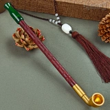 Традиционная ручная ручная резное дымовая стержня красная сандаловая сандаловая сухой дымовой мешок с сигарет горшок чистый медный фильтрация дымовая борьба мужской дым для шелкового пистолета.