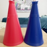 Пластиковый очень большой мегафон, школьный микрофон, игрушка