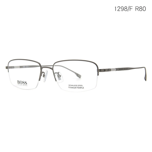 Hugo Boss/Hugos 1298 Fashion Pure Titanium Frame Business Half -Frame Myopia Glasses рамки
