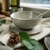 Retro Nhật Bản và Hàn Quốc gốm đen dao kéo đặt cốc cà phê bát đĩa hình bầu dục bát nông tấm tây phong cách nhà hàng thời trang - Đồ ăn tối đĩa sứ trắng Đồ ăn tối