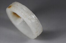 Подвеска для автомобиля 汉代和田凝脂玉白玉手镯油润包浆/包老绝品高古玉/老玉