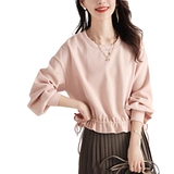 Брендовый свитшот, ремень, лонгслив, на шнурках