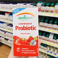 Канадская прямая почтовая рассылка Jamieson Boybuilder Детские пробиотики 60 Клубничный аромат жевательные таблетки
