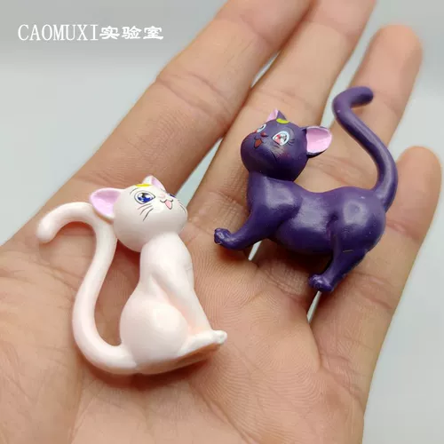 Мультяшная милая модель животного, кукла, пластиковая фигурка, микро пейзаж, игрушка, кот