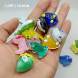 Маленькая реалистичная акула, микро пейзаж, дельфин, крокодил