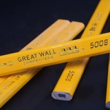 Отличная стена деревообрабатывающая карандаш плоская головка красная и желтая кожа