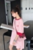 Phần dài lỏng bf gió lớn t- shirt đầu màu hồng 2018 mới nữ mùa hè Hàn Quốc phiên bản của chiếc áo thiếu ngắn tay t- shirt váy áo thun cổ lọ nữ Áo phông