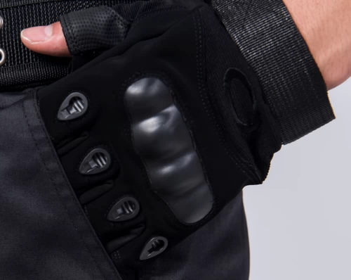 Дорожные мужские тактические перчатки для спортзала, без пальцев