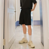 Трендовые штаны, универсальные шорты для отдыха, в корейском стиле, оверсайз, свободный прямой крой