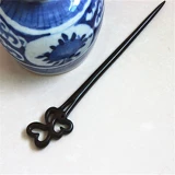 Классическая китайская шпилька, ханьфу из сандалового дерева, аксессуар, ретро резная заколка для волос ручной работы