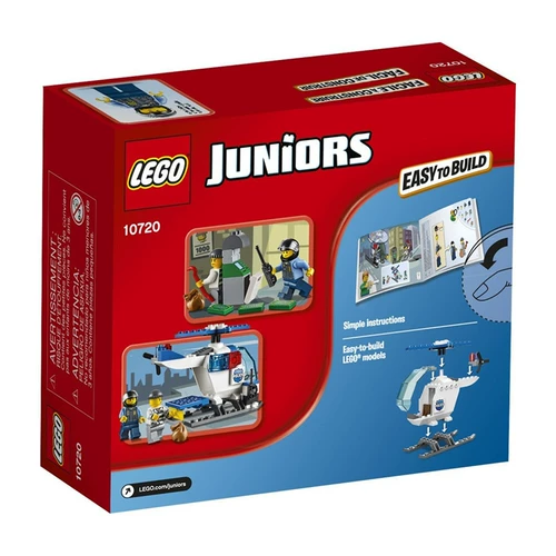 Бесплатная доставка LEGO 10720 Xiaobai Стооркер Введение полицейское вертолет преследует светлый пресс -короб