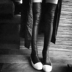Tang Hao hoàng tử Wentong khởi động RO là mỏng trên đầu gối khởi động ống dài stovepipe stretch boots của phụ nữ giày phẳng cao khởi động Giày ống