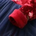 Bộ đồ liền thân cho bé Trung Quốc 2018 mùa đông mới cho bé gái trẻ em cộng với váy nhung dày năm mới qz-5028 đồ cho bé gái Váy