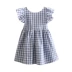 Váy kẻ sọc cho bé 2019 Mùa hè Mới cho bé gái Mặc trẻ em Váy hở lưng qz-5287 - Váy Váy
