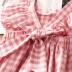 Váy kẻ sọc cho bé 2019 Mùa hè Mới cho bé gái Mặc trẻ em Váy hở lưng qz-5287 - Váy Váy