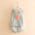 Baby 2019 hè Hàn Quốc phiên bản mới cho bé gái yêu ba chiều vest vest ngắn phù hợp với tz-1685 - Phù hợp với trẻ em quan ao tre em thu dong Phù hợp với trẻ em