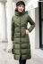 Chống mùa bông áo khoác nữ đoạn dài trên đầu gối Hàn Quốc phiên bản của bông áo khoác 2018 mới mỏng dày bông áo khoác mùa đông áo khoác nữ Bông