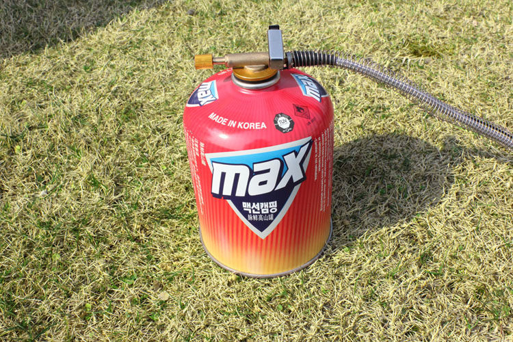 韩国脉鲜450克高山扁气罐 户外炉头大容量丁烷气体燃料11箱送1箱