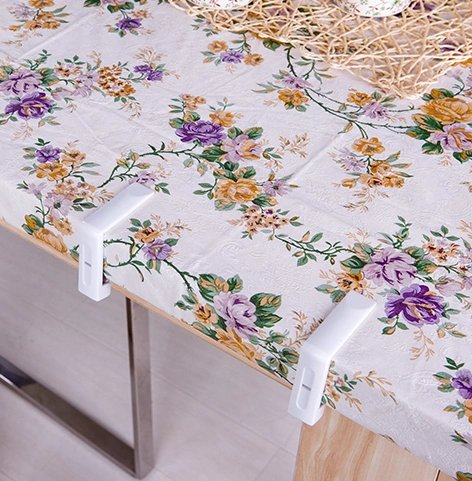 Столовая ткань с фиксированной зажимной столовой ткани ткань зажимной скатерть столовая столовая нога фанерная ткань