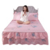 Dày bông bedspread giường váy ba mảnh ren một mảnh giường bao gồm khăn bông Mikasa 1,8 1,5m Mattress Protector - Váy Petti drap giường có viền Váy Petti