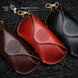 Защитный амулет, кожаные ретро солнцезащитные очки ручной работы из грецкого ореха, DIY, из натуральной кожи