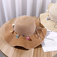 Летняя пляжная шапка на солнечной энергии, соломенная цепь, элегантная солнцезащитная шляпа, 2021 года, защита от солнца, в цветочек