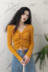 Mùa thu 2018 phiên bản Hàn Quốc mới của áo len dáng dài cổ chữ V thon gọn cardigan len Áo len cổ chữ V