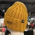 Hàn Quốc Tháng Chín mới NBA xác thực mũ đan mũ len mũ len mũ thể thao unisex màu vàng