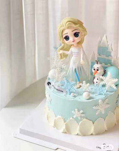 Декоративный торт декоративный орнамент Ice и Snow Princess Aisa Snow Bao Snow Snow Eshe