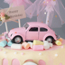 Cô gái dễ thương Pink Heart Beetle Car Party Trang trí bánh trang trí Sinh nhật Trang trí bánh sinh nhật - Trang trí nội thất trang trí phòng khách nhà cấp 4 Trang trí nội thất