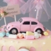 Cô gái dễ thương Pink Heart Beetle Car Party Trang trí bánh trang trí Sinh nhật Trang trí bánh sinh nhật - Trang trí nội thất