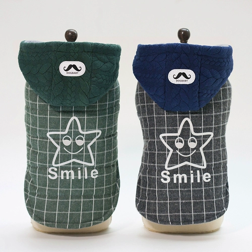 Собачья хлопковая одежда и одежда зима два фута утолщенные плюс щенки