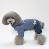 Тедди -собачья одежда осень четыре -маленькие маленькие собаки -мужские собаки милые нежные джинсы Bomei Dog вязаная зимняя оленя