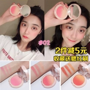 Judydoll cam gradient đỏ mặt tri-màu rouge nude trang điểm nổi bật tự nhiên trắng cô gái cam blush 02