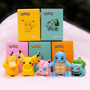 Фигурка в слепой коробке Pokémon — Pikachu и друзья, коллекция 1 или набор из 6, 6 см