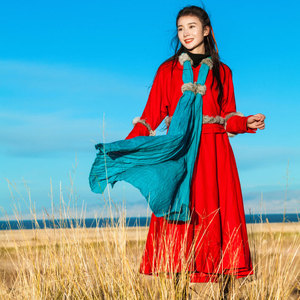 Suluo fox.贰 Phong cách dân tộc nguyên bản, áo len, áo khoác mùa đông, cổ áo lông dài, áo len nhỏ cho trẻ em