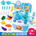 Piggy Mini Kitchen Set Nấu ăn Piggy Peggy Dao kéo Nhà trai và gái thú nhún cho bé Đồ chơi gia đình