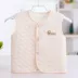 Bé vest mùa xuân và mùa hè mùa hè nam giới và phụ nữ mỏng vest vest vai sơ sinh bé vest chần cotton bông ấm